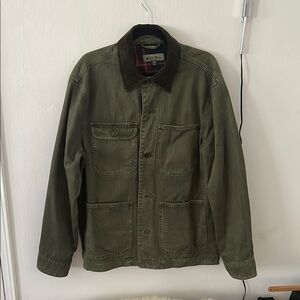 Alex Mill Men’s Medium Green Flannel Lined Military Field Jacket